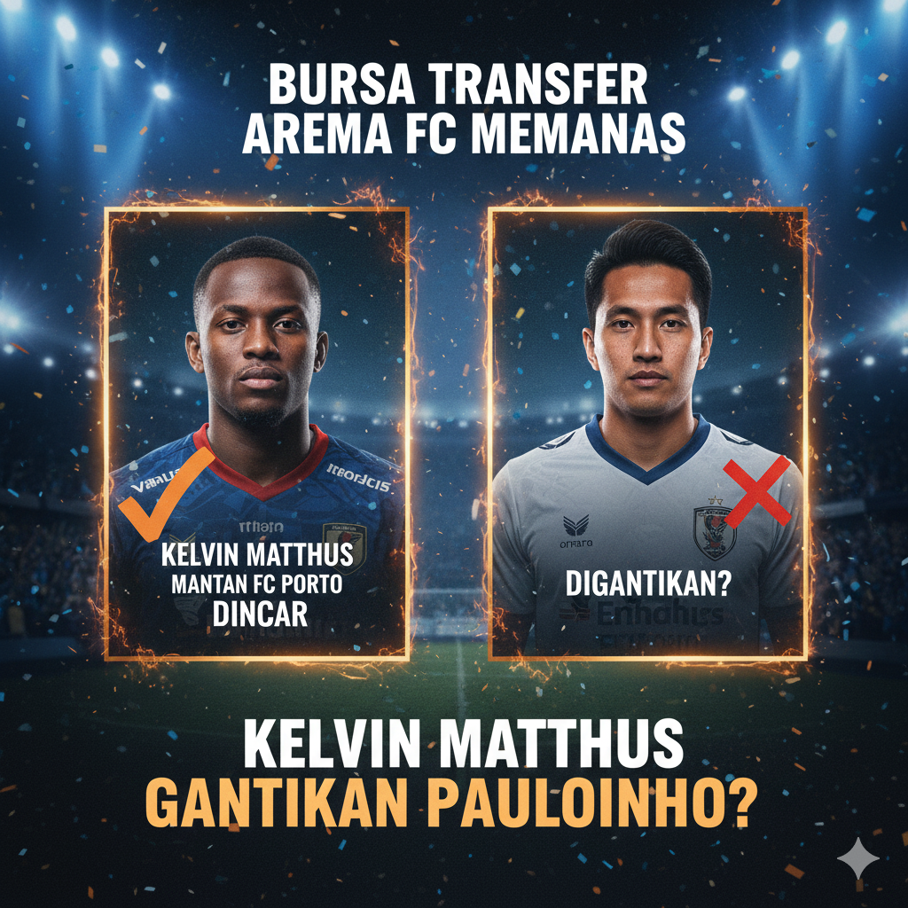 Bursa Transfer Arema FC Memanas: Mantan Pemain FC Porto Kelvin Matthus Disiapkan Gantikan Paulinho