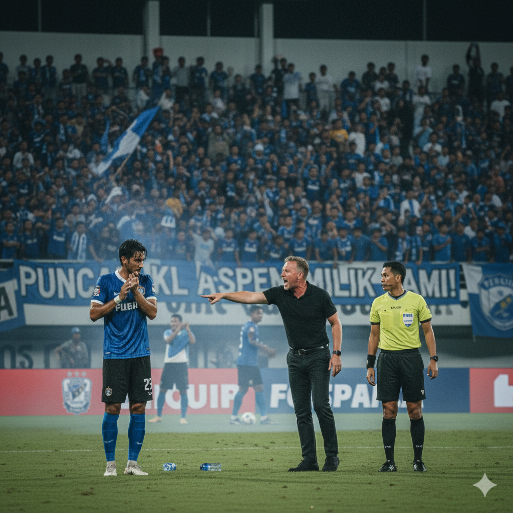 Persib Bandung Disorot Usai Imbang Lawan Persik Kediri, Bojan Hodak Murka ke Wasit hingga Isyarat Perpisahan Federico Barba