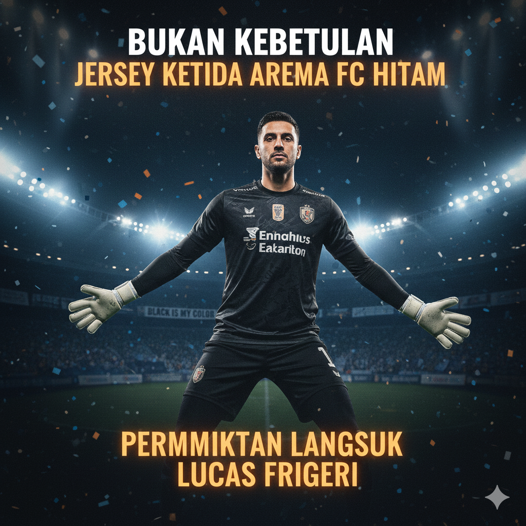 Bukan Kebetulan, Ini Alasan Jersey Kiper Ketiga Arema FC Berwarna Hitam: Permintaan Langsung Lucas Frigeri Terungkap