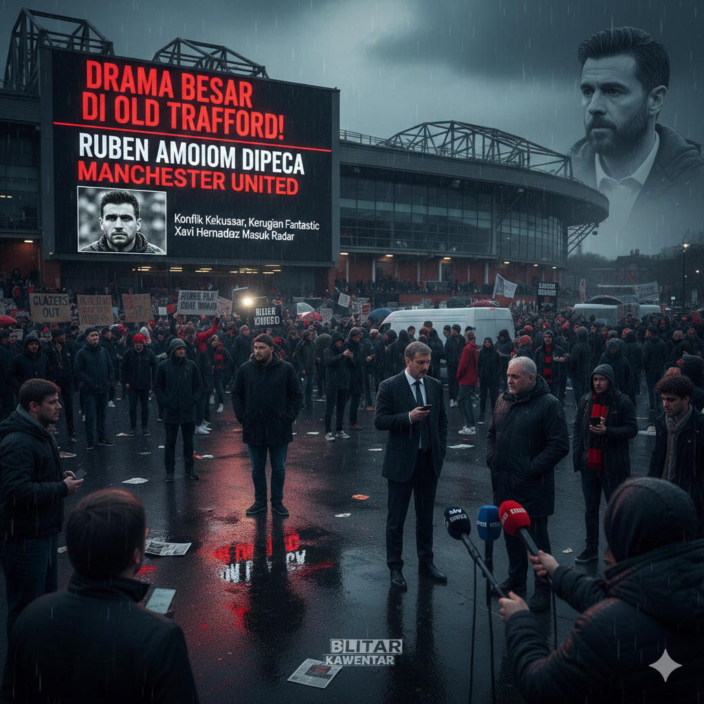 Drama Besar di Old Trafford: Ruben Amorim Dipecat Manchester United, Konflik Kekuasaan, Kerugian Fantastis, hingga Xavi Hernandez Masuk Radar