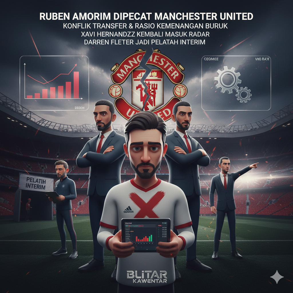 Ruben Amorim Dipecat Manchester United Usai Konflik Transfer dan Perang Dingin dengan Manajemen, Ini Fakta Lengkapnya