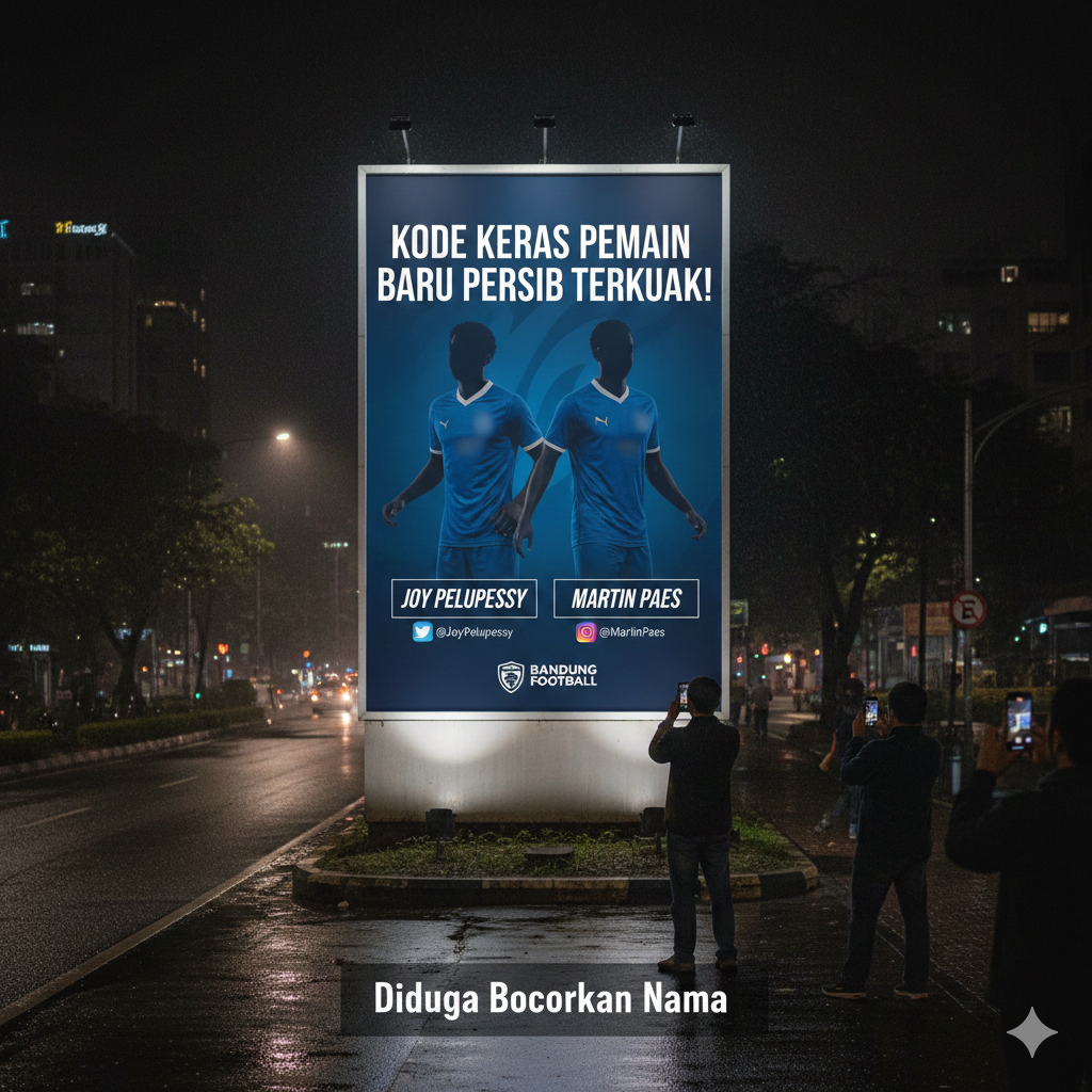Kode Keras Pemain Baru Persib Terkuak! Foto Misterius Bandung Football Diduga Bocorkan Nama Joy Pelupessy dan Martin Paes