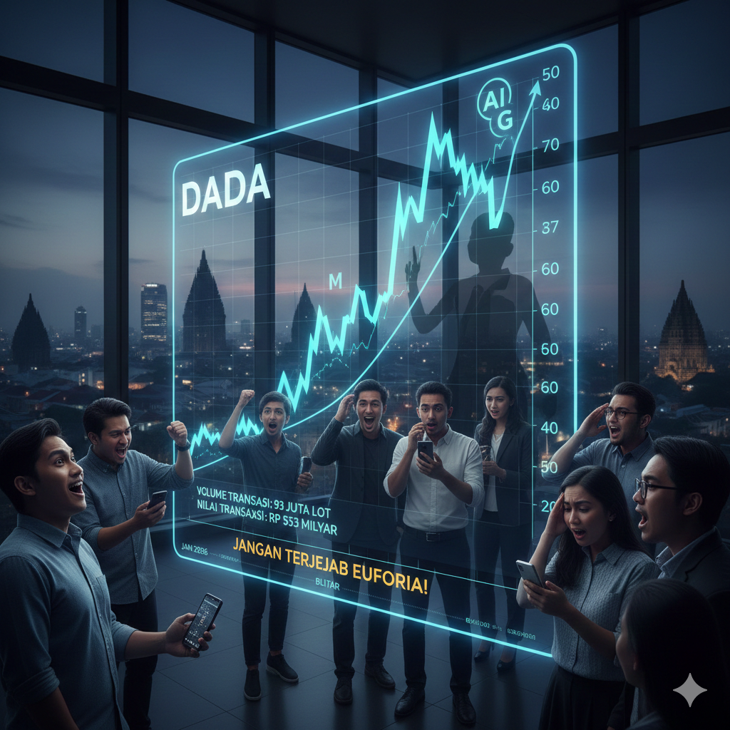 Saham DADA Bangkit dari Gocap, Volume Tembus 93 Juta Lot: Aksi Bandar MG Terbongkar, Investor Ritel Wajib Waspada