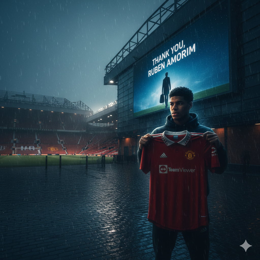 Manchester United resmi pecat Ruben Amorim dengan pesangon Rp680 M! Simak peluang kembalinya Marcus Rashford dan 3 calon pelatih baru penggantinya.