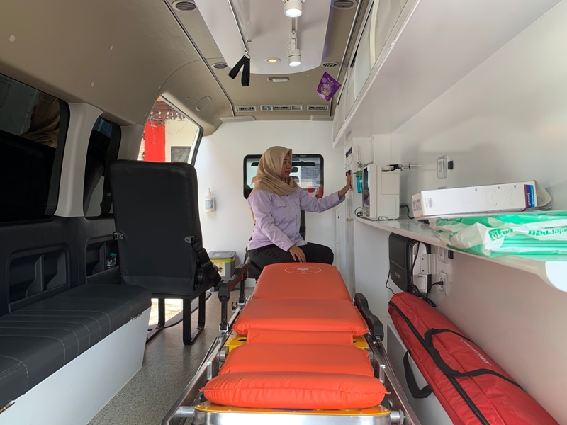 TANGGAP: Mobil ambulance PSC 119 yang setiap hari siap siaga melayani laporan masyarakat mulai kecelakaan hingga peristiwa kedaruratan lainnya. &lsquo;