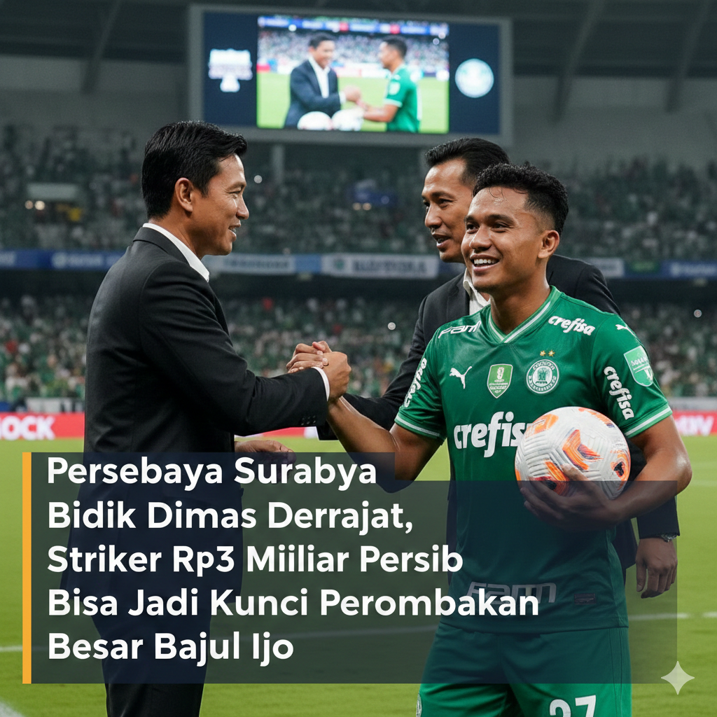 Persebaya Surabaya Bidik Dimas Derajat, Striker Rp3 Miliar Persib Bisa Jadi Kunci Perombakan Besar Bajul Ijo