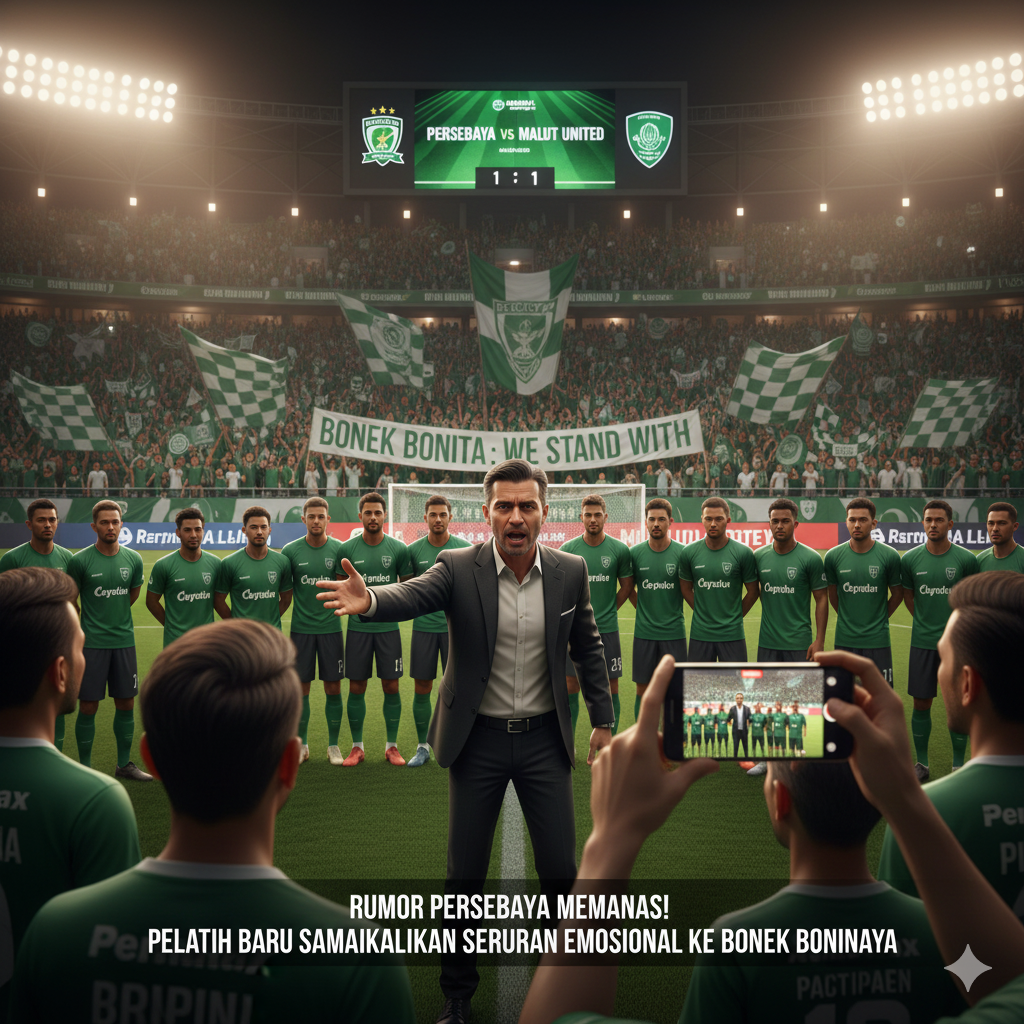 Rumor Persebaya Memanas Jelang Lawan Malut United: Pelatih Baru, Tantangan Berat, dan Seruan Keras untuk Bonek Bonita