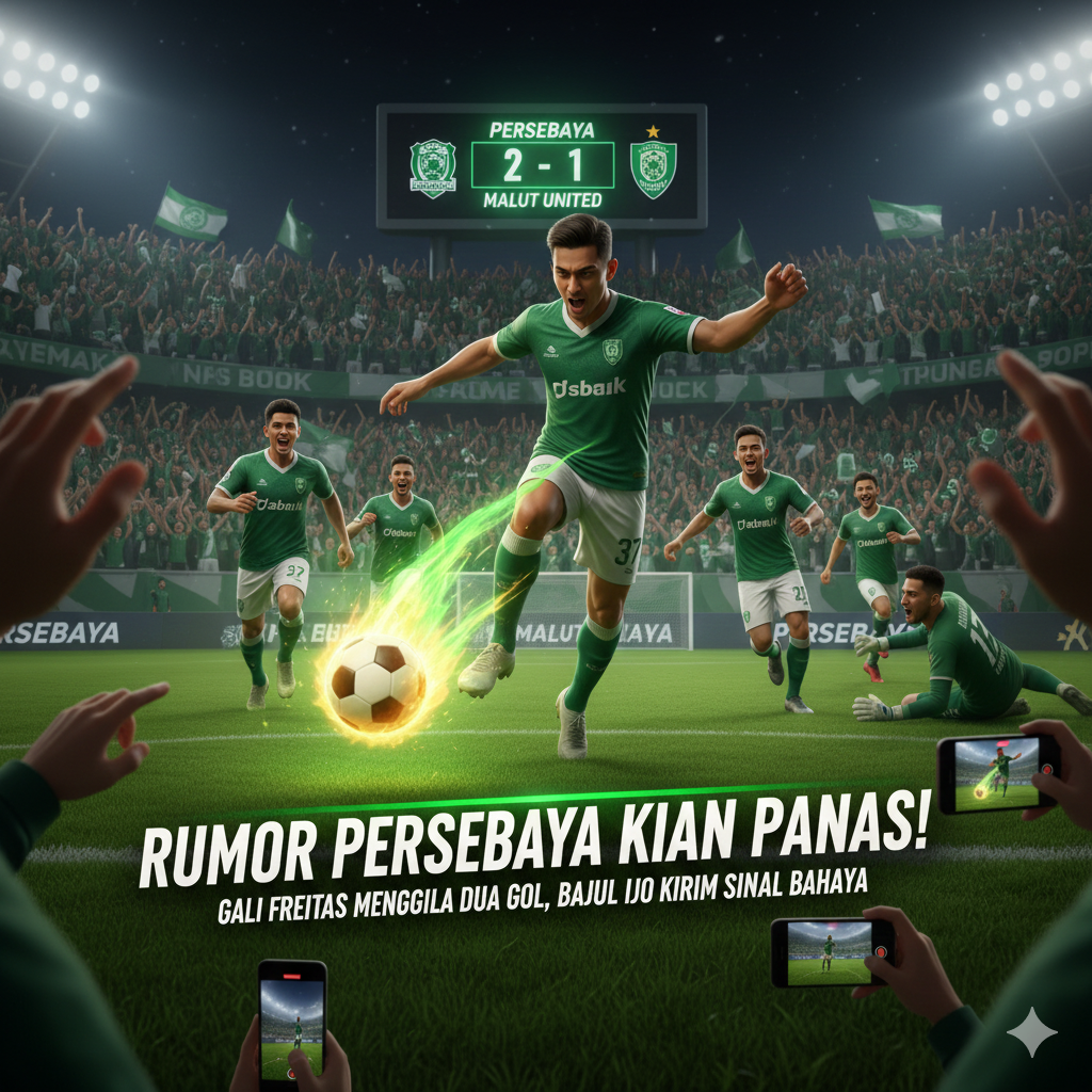 Rumor Persebaya Kian Panas Usai Bungkam Malut United, Gali Freitas Mengamuk Dua Gol dan Bajul Ijo Kirim Sinyal Bahaya