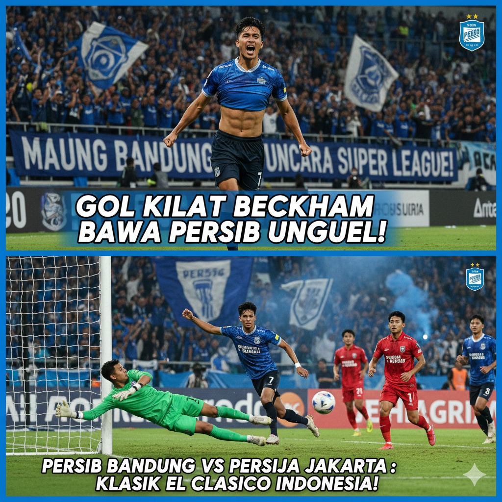 Persib Bandung vs Persija Jakarta: Gol Cepat Beckham Putra Antar Maung Bandung Puncaki Klasemen Super League