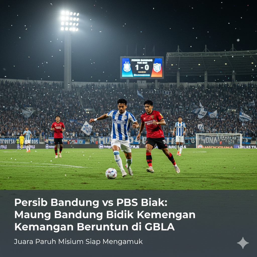 Persib Bandung vs PSBS Biak: Maung Bandung Bidik Kemenangan Beruntun di GBLA, Juara Paruh Musim Siap Mengamuk