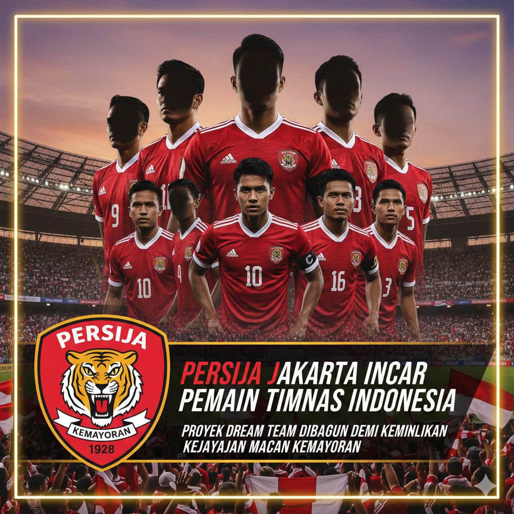 Persija Jakarta Incar Pemain Timnas Indonesia, Proyek Dream Team Dibangun demi Kembalikan Kejayaan Macan Kemayoran