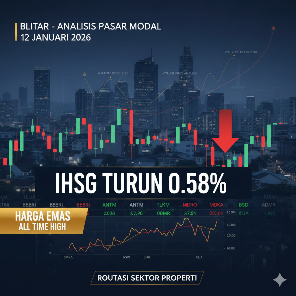 IHSG Turun 0,58 Persen di Tengah Euforia Emas All Time High, Analis Bongkar Perang Supply-Demand dan Sinyal Rotasi Saham