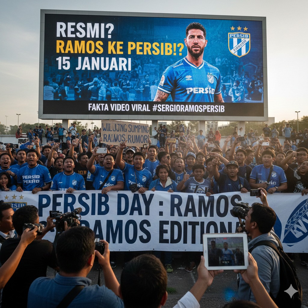 Heboh Rumor Sergio Ramos ke Persib Bandung Jelang 15 Januari, Ini Fakta Video Viral yang Ramai di Media Sosial