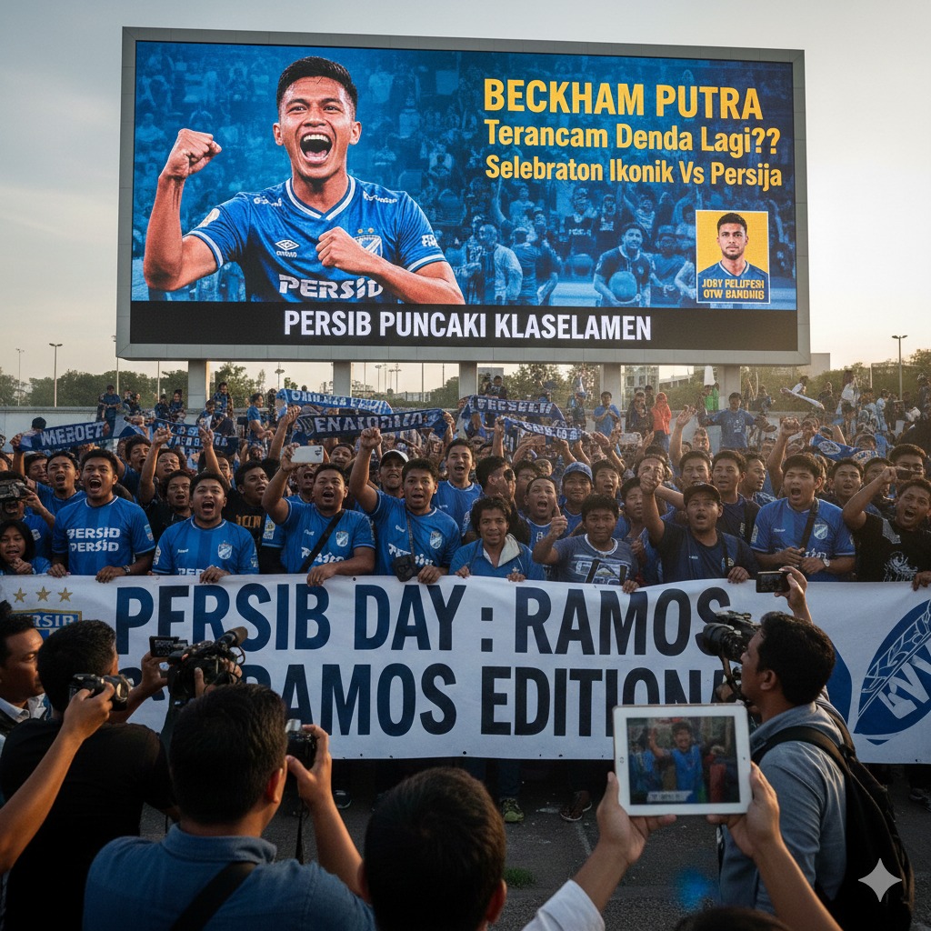 Beckham Putra Terancam Denda Lagi? Selebrasi Ikonik Vs Persija, Persib Puncaki Klasemen, hingga Isu Joey Pelupesi OTW Bandung