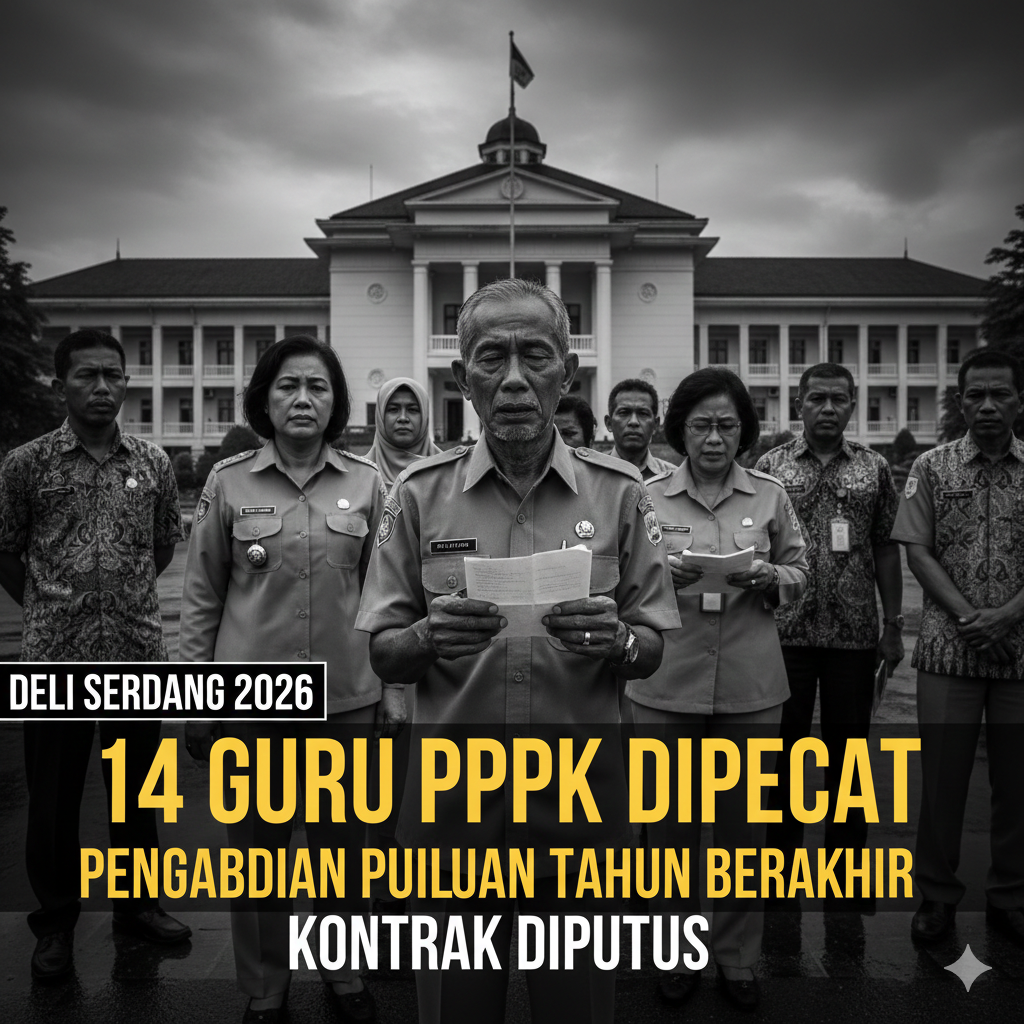 Nasib tragis Guru P3K Deli Serdang: Mengabdi 20 tahun tapi kontrak tak diperpanjang. Simak alasan Pemkab & perjuangan mereka di sini!