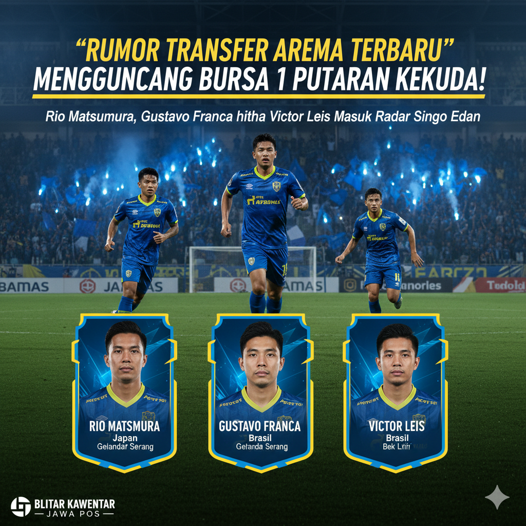 Rumor Transfer Arema Terbaru Mengguncang Bursa Liga 1 Putaran Kedua: Rio Matsumura, Gustavo Franca hingga Victor Leis Masuk Radar Singo Edan