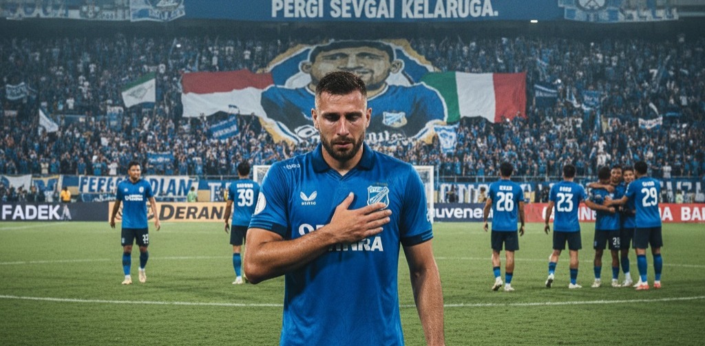 Federico Barba resmi pamit dari Persib Bandung usai laga lawan Persija. Intip momen haru perpisahan sang bek Italia di GBLA dan pesan terakhirnya untuk Bobotoh.
