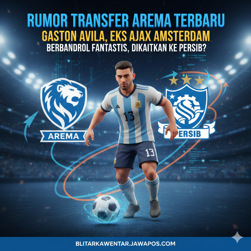 Rumor Transfer Arema Terbaru Ikut Memanas: Persib Ketar-Ketir Ditinggal Federico Barba, Bek Ajax Gaston Avila Jadi Target Utama