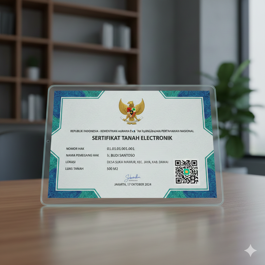 Sertifikat tanah elektronik resmi