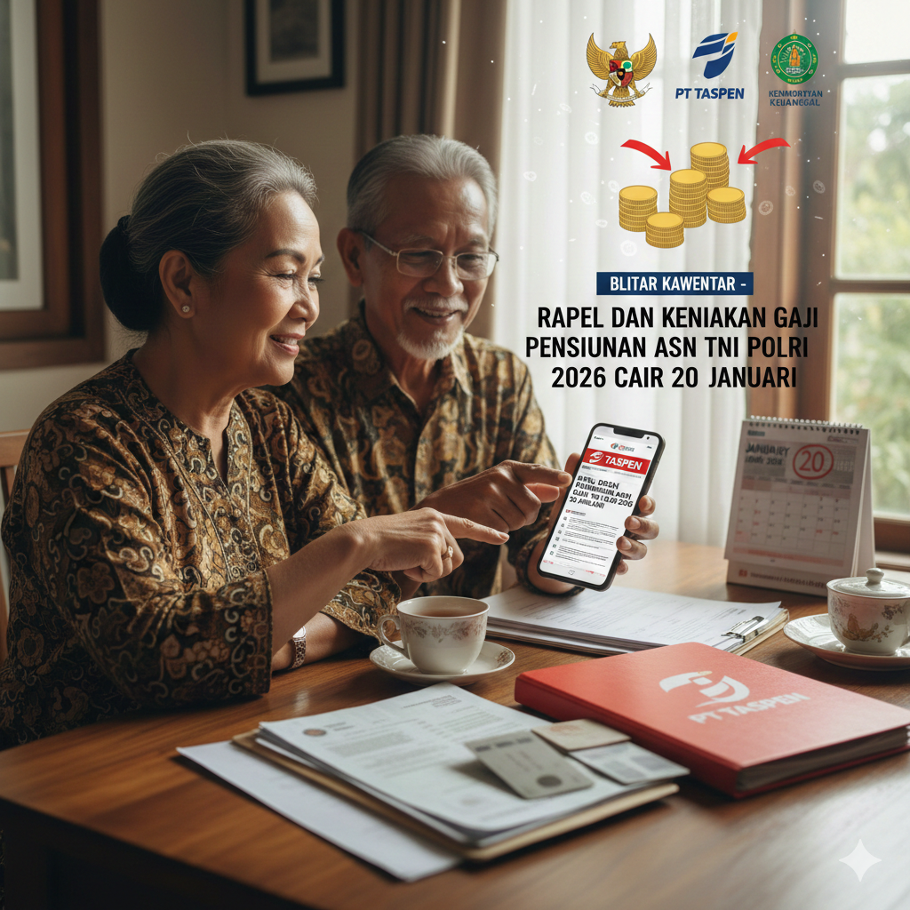 Isu Rapel dan Kenaikan Gaji Pensiunan ASN TNI Polri Cair 20 Januari 2026 Ramai di YouTube, Ini Penjelasan Resmi Pemerintah