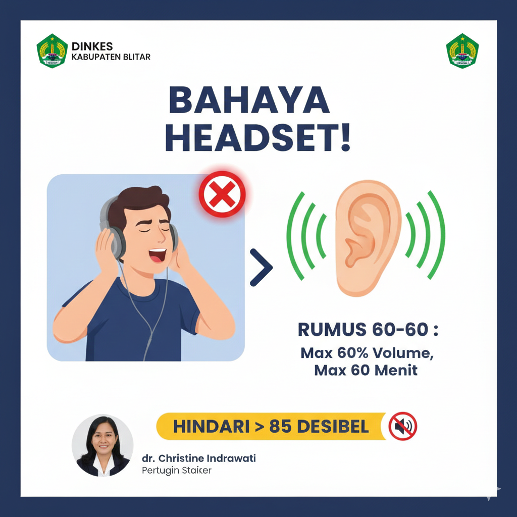 Rumus Aman 60-60 Harus Diterapkan  &lrm;&lrm;Sering Gunakan Earphone Bisa Akibatkan Gangguan Pendengaran