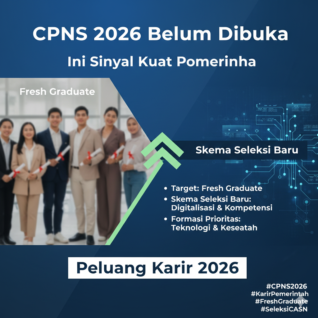 CPNS 2026 Belum Dibuka, Ini Sinyal Kuat Pemerintah, Target Fresh Graduate hingga Skema Seleksi Baru