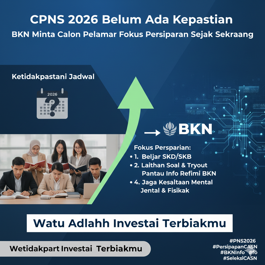 CPNS 2026 Belum Ada Kepastian, BKN Minta Calon Pelamar Fokus Persiapan Sejak Sekarang