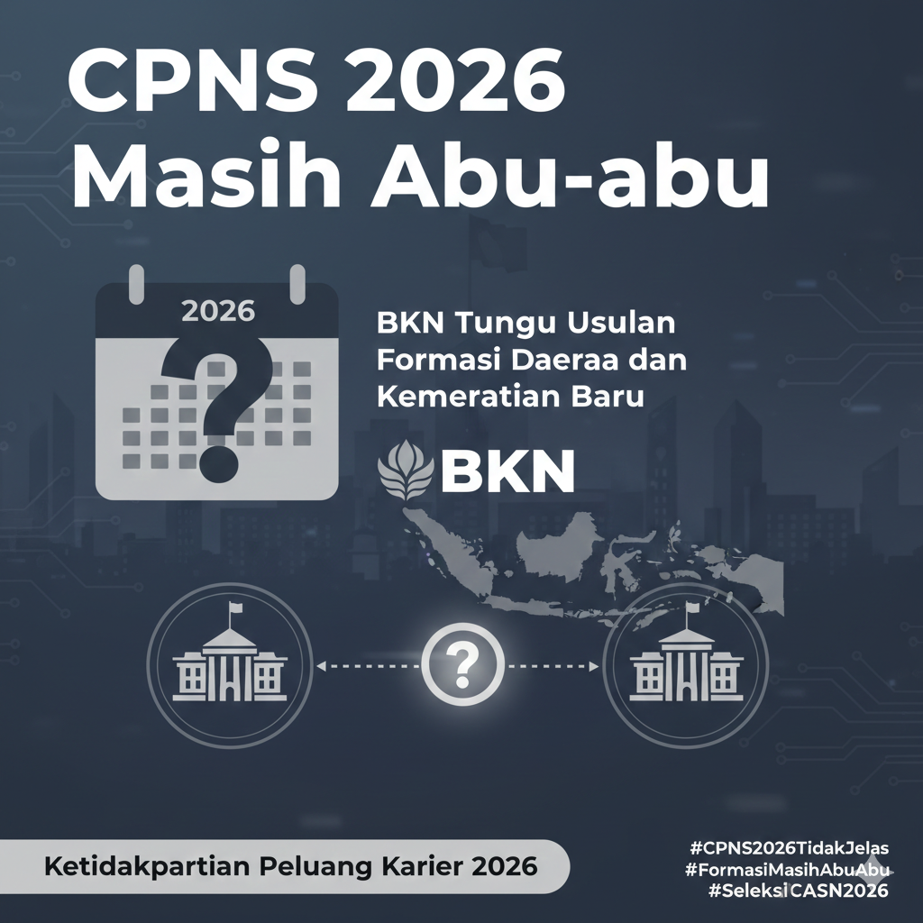 CPNS 2026 Masih Abu-abu, BKN Tunggu Usulan Formasi Daerah dan Kementerian Baru