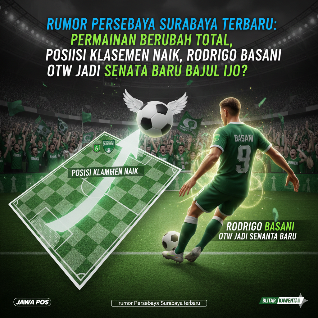Rumor Persebaya Surabaya Terbaru: Permainan Berubah Total, Posisi Klasemen Naik, Rodrigo Basani OTW Jadi Senjata Baru Bajul Ijo?