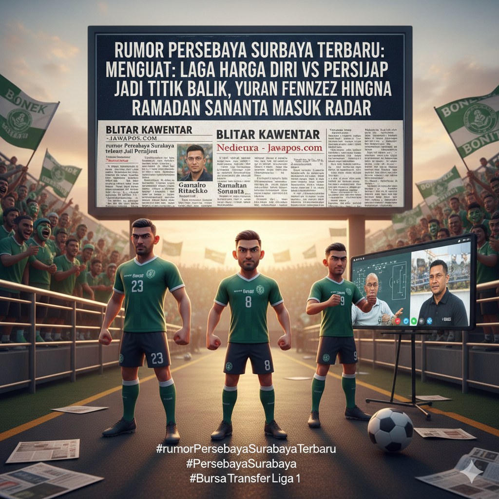 Rumor Persebaya Surabaya Terbaru Menguat: Laga Harga Diri vs Persijap Jadi Titik Balik, Yuran Fernandez hingga Ramadan Sananta Masuk Radar