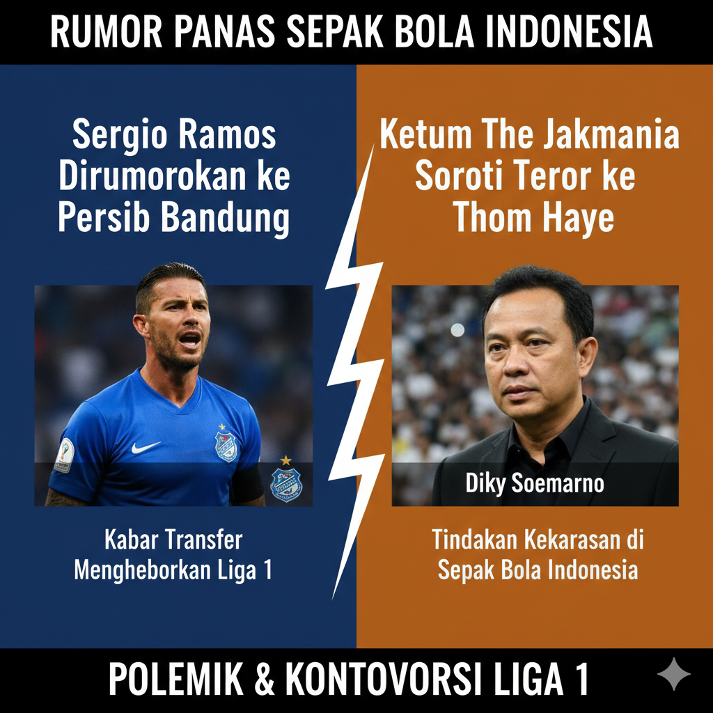Sergio Ramos Dirumorkan ke Persib Bandung, Ketum The Jakmania Soroti Teror ke Tom Haye