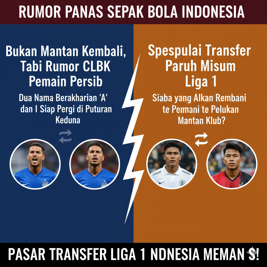 Bukan Mantan Kembali, Rumor CLBK Pemain Persib Bandung Terungkap: Dua Nama Berakhiran A dan I Siap Pergi di Putaran Kedua