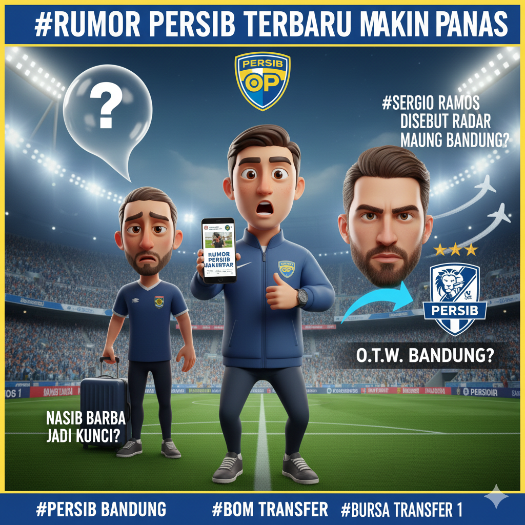 Rumor Persib Terbaru Makin Panas: Sergio Ramos Disebut Masuk Radar Maung Bandung, Nasib Federico Barba Jadi Kunci