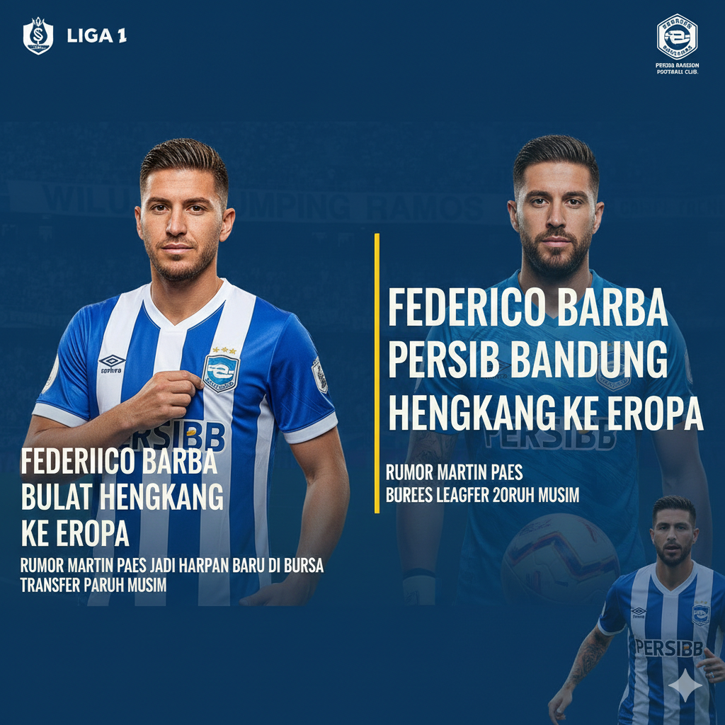 Federico Barba Persib Bandung Bulat Hengkang ke Eropa, Rumor Martin Paes Jadi Harapan Baru di Bursa Transfer Paruh Musim