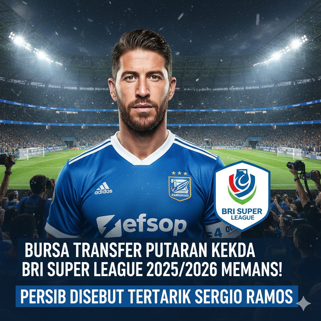 Bursa Transfer Putaran Kedua BRI Super League 2025/2026 Memanas, Persib Disebut Tertarik Sergio Ramos