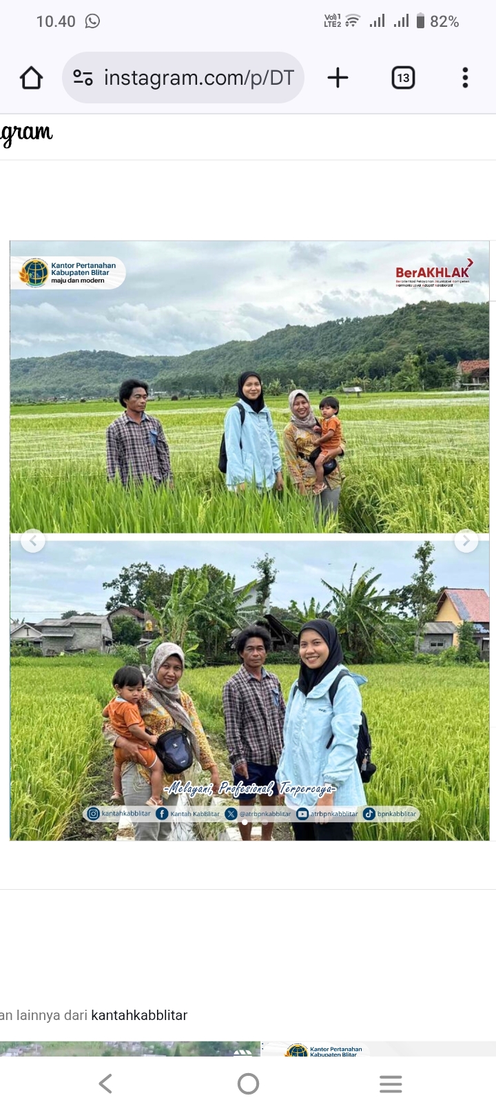 Pemeriksaan Tanah Desa Klemunan Wlingi Dilakukan Kantor Pertanahan Kabupaten Blitar