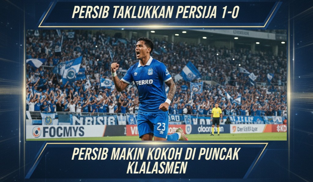 Persib Bandung kokoh di puncak klasemen BRI Super League usai libas Persija 1-0. Simak hasil lengkap pertandingan, daftar top skor Dalberto vs Maxwell, dan jadwal Persib selanjutnya!