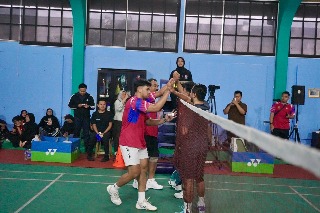 Kementerian ATR/BPN Melaju ke Semifinal Kejuaraan Bulutangkis HUT ke-54 KORPRI