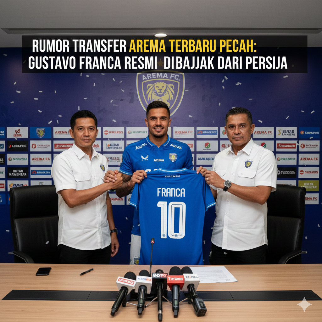 Rumor Transfer Arema Terbaru Pecah: Gustavo Franca Resmi Dibajak dari Persija, Sinyal Perombakan Besar Singo Edan di Putaran Kedua