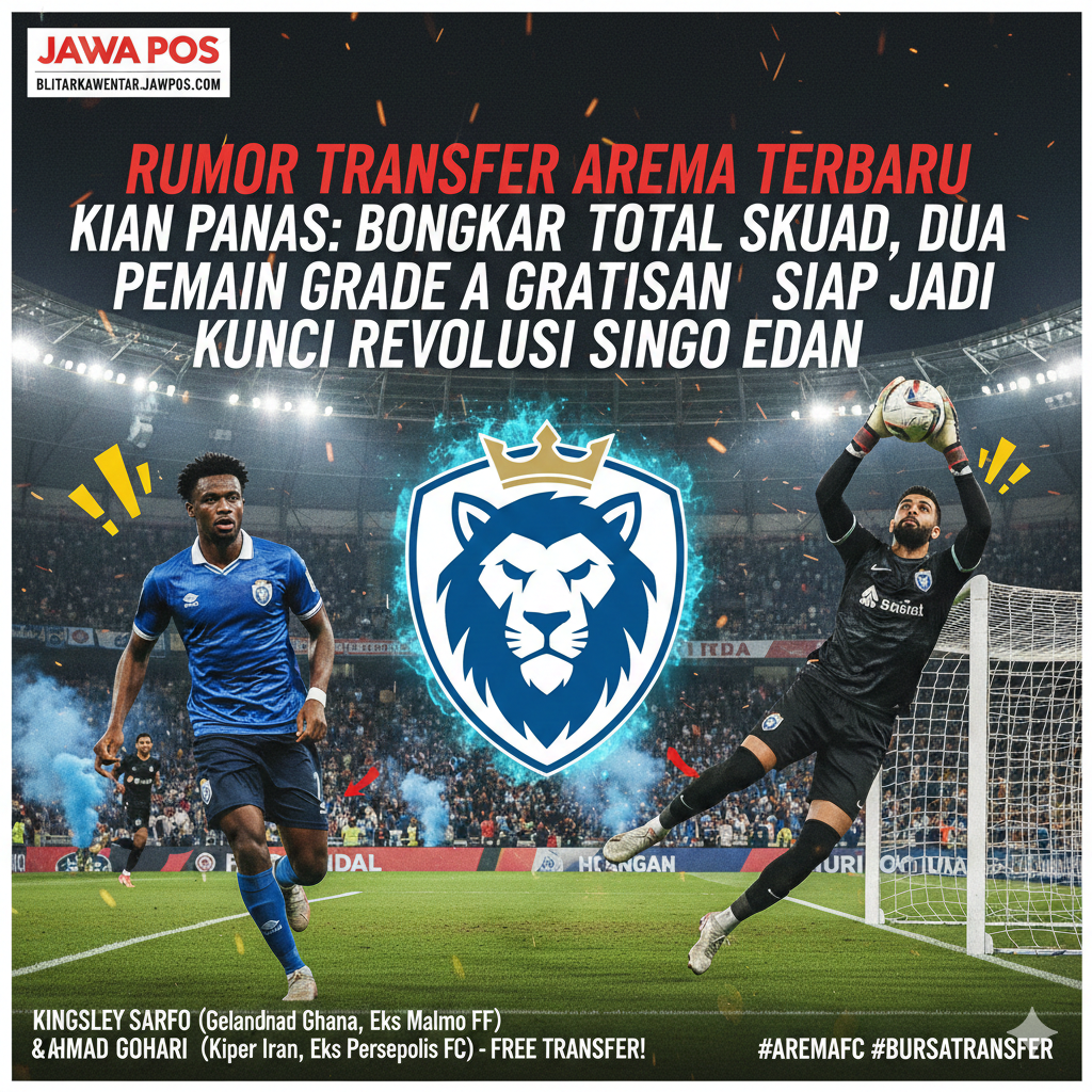 Rumor Transfer Arema Terbaru Kian Panas: Bongkar Total Skuad, Dua Pemain Grade A Gratisan Siap Jadi Kunci Revolusi Singo Edan