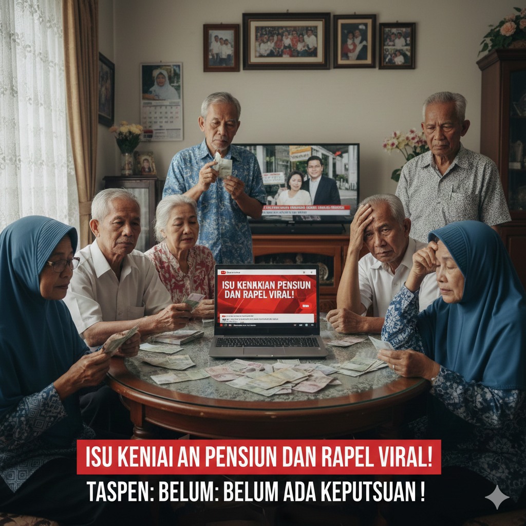 Isu Kenaikan Pensiun dan Rapel Viral di YouTube Bikin Harap-Harap Cemas, TASPEN Tegaskan Belum Ada Keputusan Pemerintah