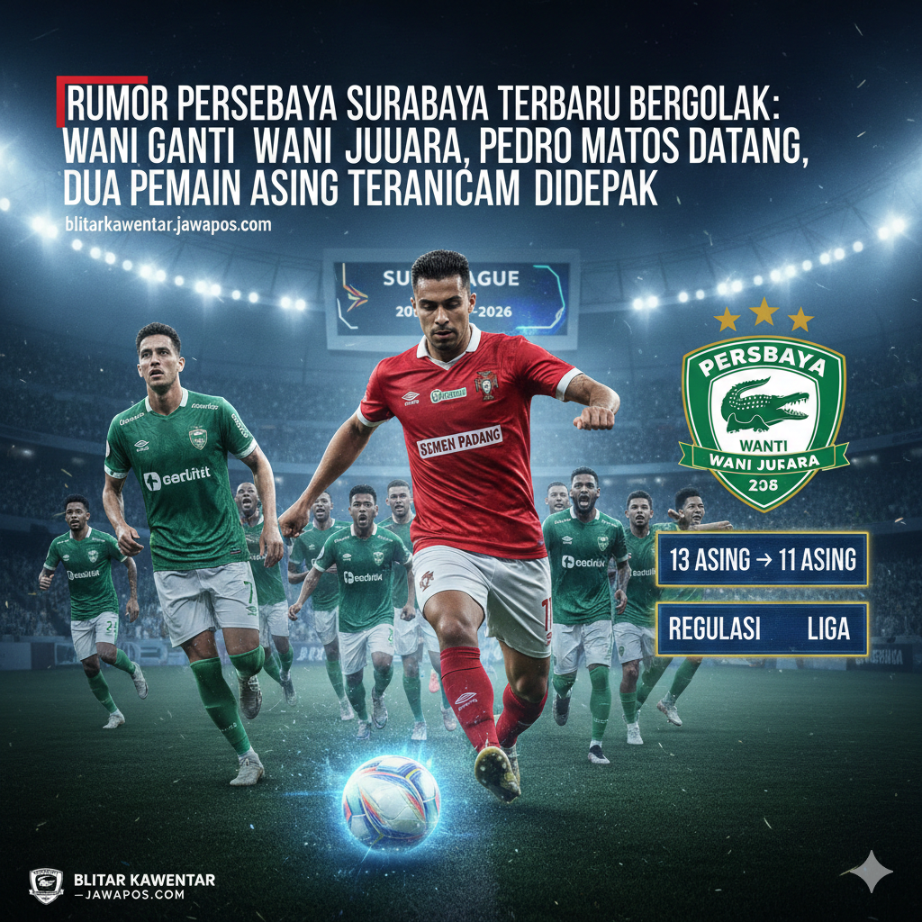 Rumor Persebaya Surabaya Terbaru Bergolak: Wani Ganti Wani Juara, Pedro Matos Datang, Dua Pemain Asing Terancam Didepak