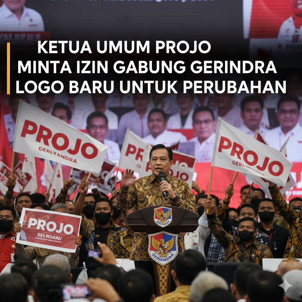 Ketua Umum Projo Budi Ari Minta Izin Relawan untuk Gabung Gerindra.