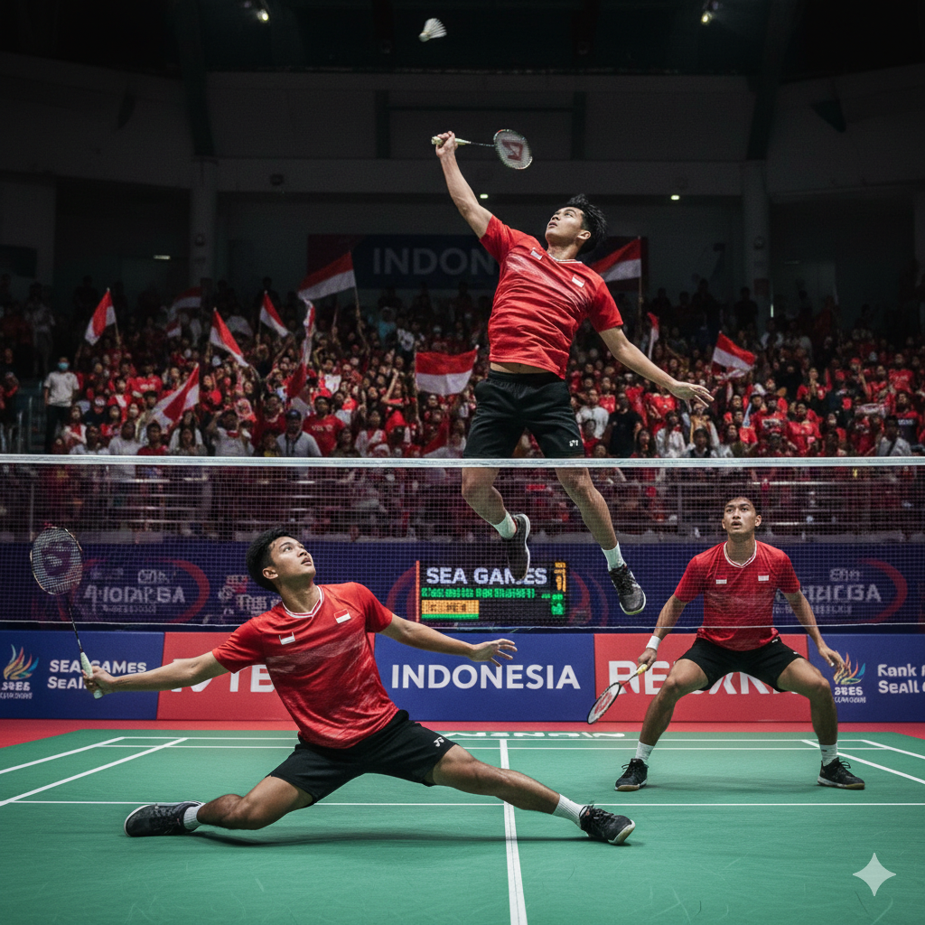Sabar/Reza kunci tiket final SEA Games 2025! Siap tantang Aaron Chia/Soh Wooi Yik demi emas ganda putra. Simak perjuangan heroik wakil Indonesia di sini.