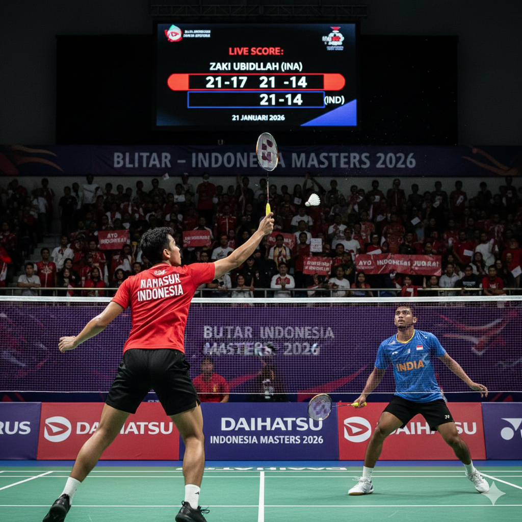 Hasil 32 Besar Indonesia Masters 2026 Hari Kedua: Zaki Ubaidillah Tumbangkan Wakil India, Ganda Campuran Indonesia Dapat Ujian Berat