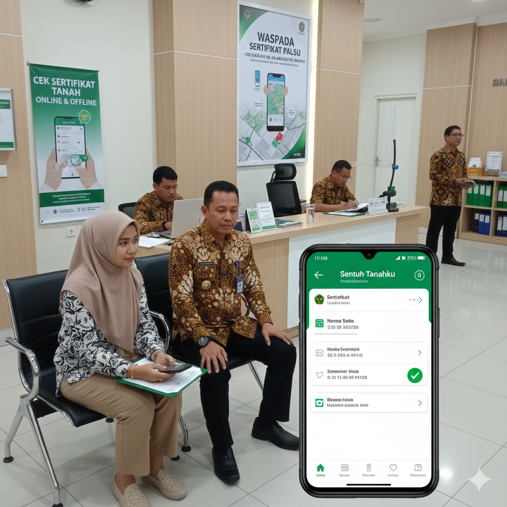 Simak panduan cara cek sertifikat tanah resmi di BPN dan via aplikasi Sentuh Tanahku untuk pastikan status lahan bebas sengketa.