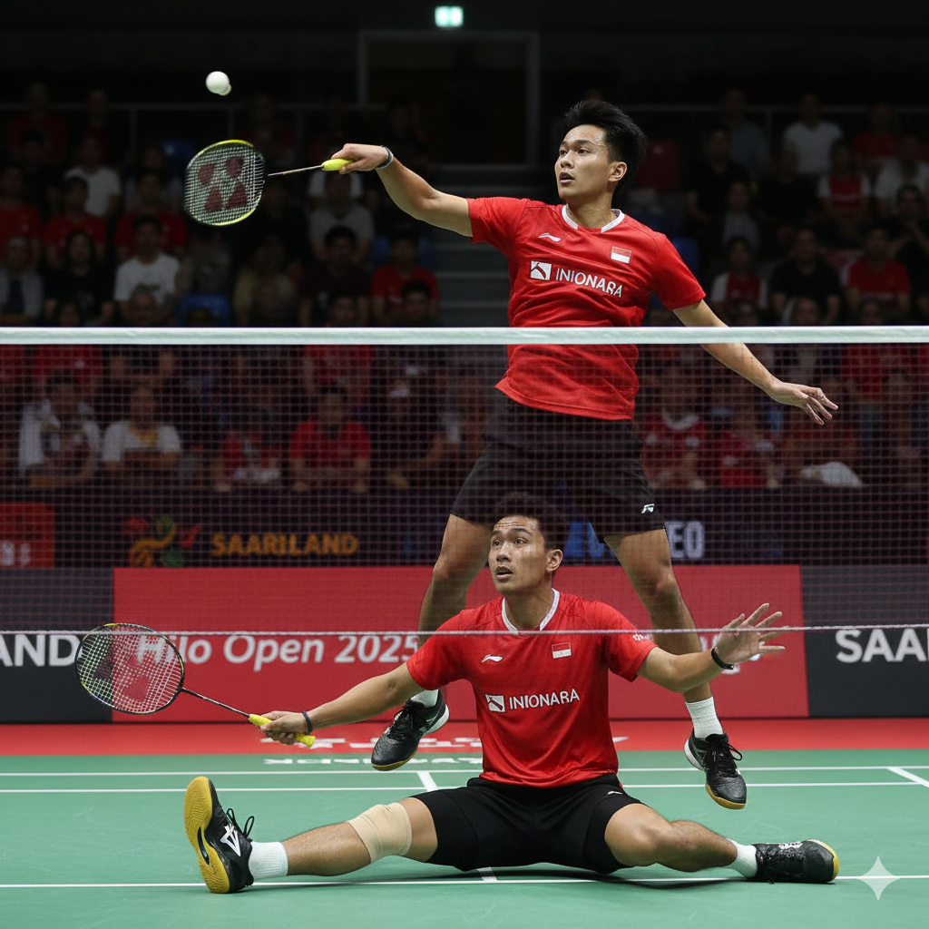 Sabar/Reza raih kemenangan dramatis di Hilo Open 2025! Sementara itu, peringkat BWF Fajar/Fikri meroket tajam ke ranking 17 dunia. Simak ulasan lengkapnya.