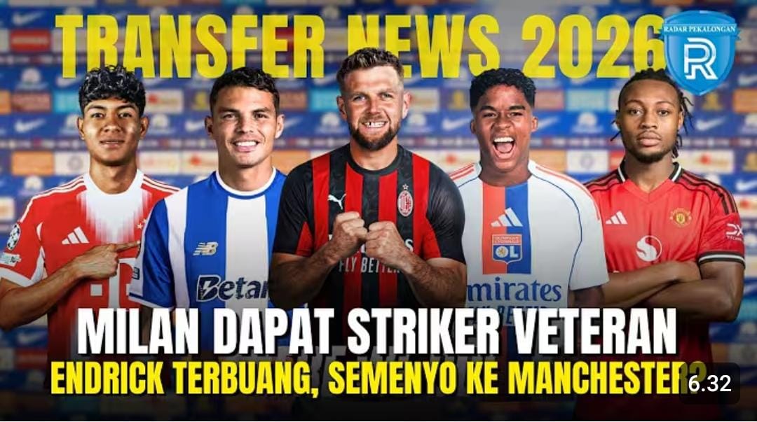 Bursa Transfer Januari 2026 mulai memanas. Endrick ke Lyon, AC Milan cari solusi instan, Bayern Munchen dan Porto bikin kejutan.