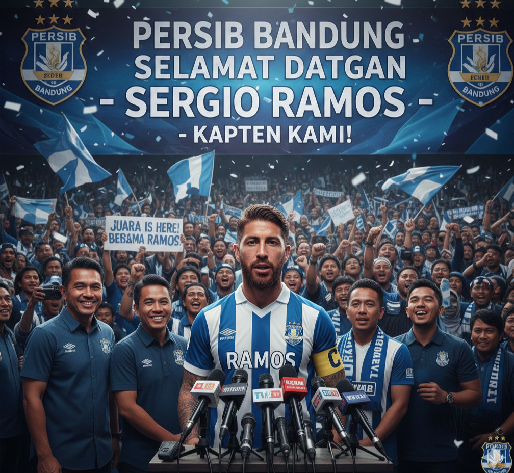 Resmi Mengguncang Liga Indonesia! Sergio Ramos Kapten Persib Bandung, Bobotoh Pecah dan Sejarah Baru Dimulai