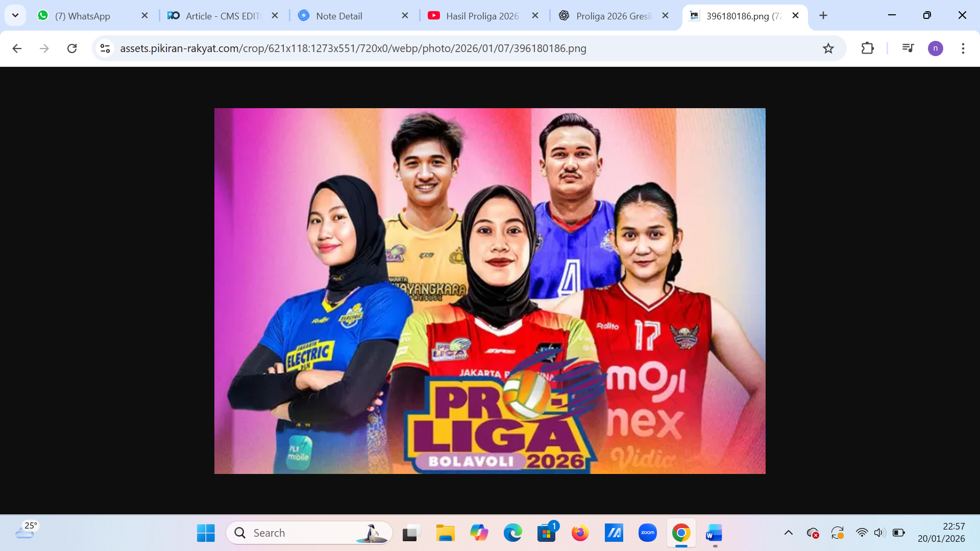Gresik Ponska vs Jakarta Elektrik PLN Proliga 2026 jadi duel panas di Bandung. Rekor sapu bersih terancam, siapa tumbang?